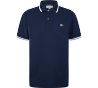 Lacoste Men's Tipped Short-Sleeve Polo Shirt Marine 166 2XL Male