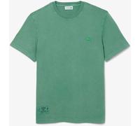 Lacoste Men's Washed Effect Heavy Jersey T-Shirt Vert 132 S Male