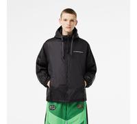 Lacoste Men's Zipped Hooded Rain Anorak Noir/Noir 2XL Male