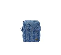 Lacoste Mixte Adulte Monogram Crossover Bag Sac à bandoulière, Denim Jacquard Mono, Taille Unique