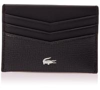 Lacoste Money Pieces Petit portefeuille en cuir pour homme, noir