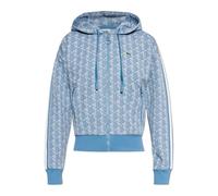 Lacoste - Monogram Sweat à capuche - Femme - Sweatshirts et sweats à capuche - Bleu - Taille: 44 FR