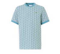 T-shirt Lacoste Monogramme Jacquard à manches courtes bleu - L