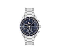 Lacoste Montre à Trois Aiguilles pour Homme avec Bracelet en Acier Blanc argenté