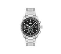 Lacoste Montre à Trois Aiguilles pour Homme avec Bracelet en Acier Blanc argenté