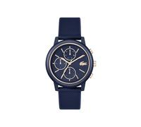 Lacoste Montre Analogique Multifunction à Quartz pour Homme Collection Lacoste.12.12 Move avec Bracelet en Silicone Bleu Marin - 2011470