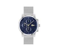 Lacoste Montre Analogique Multifunction à Quartz pour Homme Collection Replay avec Bracelet Milanais en Acier Inoxydable Argenté - 2011409