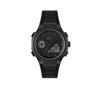 Lacoste Montre analogique-numérique avec chronographe pour Homme, Collection LC33, avec Bracelet en Silicone Noir - 2011516