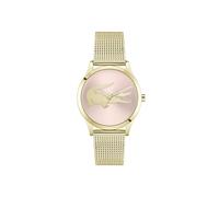 Lacoste Montre analogique pour Femme avec Bracelet en Silicone texturé Blanc