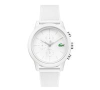 Lacoste Montre Chronographe à Quartz pour Homme avec Bracelet en Silicone Blanc - 2010974
