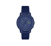 Lacoste Montre Chronographe à Quartz pour Homme avec Bracelet en Silicone Bleu Marin - 2011244