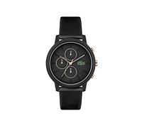 Lacoste Montre Chronographe à Quartz pour Homme avec Bracelet en Silicone Noir - 2011247