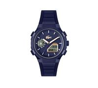 Lacoste Montre Quartz Multifonction Analogique-Digitale pour Homme Collection LC33 avec Bracelet en Silicone Bleu Marin - 2011434