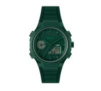 Lacoste Montre Quartz Multifonction Analogique-Digitale pour Homme Collection LC33 avec Bracelet en Silicone Vert - 2011449