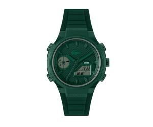 Lacoste Montre Quartz Multifonction Analogique-Digitale pour Homme Collection LC33 avec Bracelet en Silicone Vert - 2011449