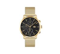 Lacoste Multi Zifferblatt Quarz Uhr für Herren Kollektion Replay mit Goldfarben Edelstahl-Mesh-Gliederarmband - 2011195