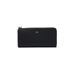 Lacoste NF4765DZ Portefeuille zippé pour Femme Noir, Black, Western