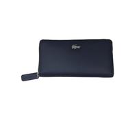 Lacoste NF4776OV Portefeuille zippé pour femme Bleu pénombre