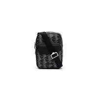 Lacoste Nh4409lx Sac à main pour homme, monogramme noir gris, taille unique UE, Monogramme Noir Gris, Taille unique