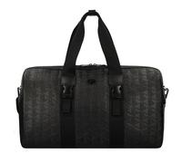 Lacoste Nomogramme Sac de voyage Weekender Cuir 50 cm noir