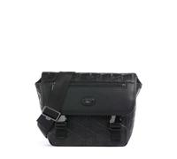 Lacoste Nomogramme Sac messager noir, cuir finement grainé,synthétique, homme