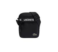 Sac bandoulière Lacoste Vertical Neocroc noir blanc