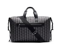Lacoste NU4799LX Sac de Sport pour Homme, Monogramme Noir Gris, Monogramme Noir Gris, Western