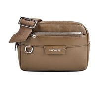 Lacoste Ossian Sac à bandoulière Cuir véritable 19 cm brun