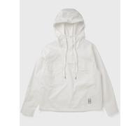 Lacoste Oversized Hooded Cotton Pull-Over Jacket women Windbreaker white taille: L
