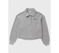 Lacoste Oversized Ribbed Polo Collar Sweatshirt women Half-Zips grey taille: XXL