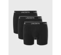 Boxer Lacoste Stretch Coton Long noir pur blanc (3 unités) - S