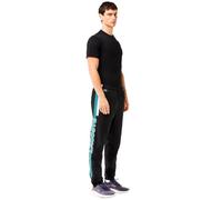 Lacoste Pantalon de jogging sport pour homme, Noir/blanc, M