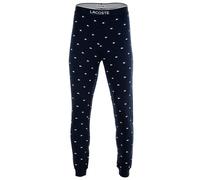 LACOSTE Pantalon de pyjama bleu nuit / blanc, Taille L