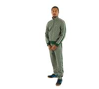 Lacoste Paris Zip-Up Jacquard Veste de survêtement pour homme Vert/Sinople S
