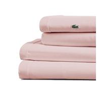 Lacoste Parure de lit en Coton, Rose glacé, Taille King