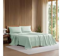 Lacoste Percale Solid Sheet Set, Twin Extra Long, Iced Mint