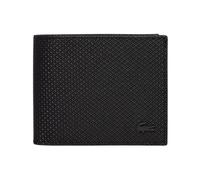 Lacoste - Petit portefeuille Chantaco en cuir piqué - unisex - Accessoires - Noir - Taille: ONE Size