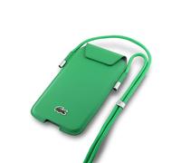 Lacoste Pochette LCPSP15XPVCN XL Vert Universel Étui pour Téléphone Crossbody Petit Piqué