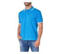 Lacoste - Polo à Col Rayé - Homme - Tops - Bleu - Taille: XS