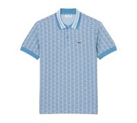 Lacoste - Polo en jacquard à monogramme coupe classique - Homme - Tops - Bleu - Taille: XL