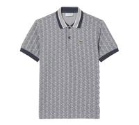 Lacoste - Polo en Jacquard Monogramme Coupe Classique - Homme - Tops - Gris - Taille: L