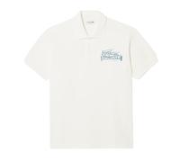 Lacoste Polo imprimé coupe classique blanc/bleu, blanc/bleu, L