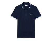 Polo Lacoste Regular Fit Trim Accent L.12.12 manches courtes bleu blanc - L