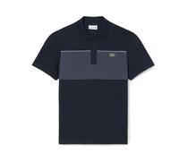 Lacoste - Polo Lacoste Regular Fit en piqué color-block - Homme - Tops - Noir - Taille: L