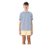 Lacoste - Polo Monogram Jacquard - Homme - Tops - Bleu - Taille: 2XL