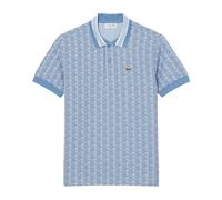 Lacoste - Polo Monogramme Jacquard Coupe Classique Lacoste - Homme - Tops - Bleu - Taille: L