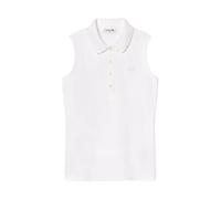 Lacoste - Polo Blanc avec Boutons en Nacre - Femme - Tops - Blanc - Taille: 40 FR