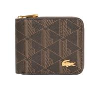 Lacoste - Portefeuille compact zippé The Blend - Homme - Accessoires - Brun - Taille: ONE Size
