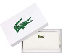 Lacoste - Portefeuille Logo pour femme GT4159 (10,5 cm x 20 cm x 2,5 cm) (Blanc)
