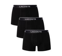 Lacoste Pour des hommes Lot de 3 boxers décontractés, Noir